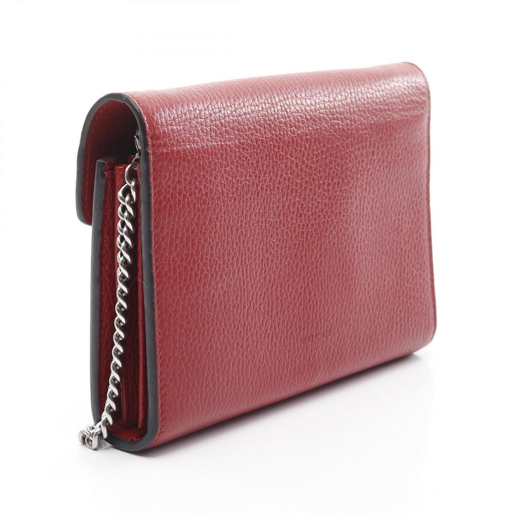 Gucci Leather Bag Red Shoulder Dionysus